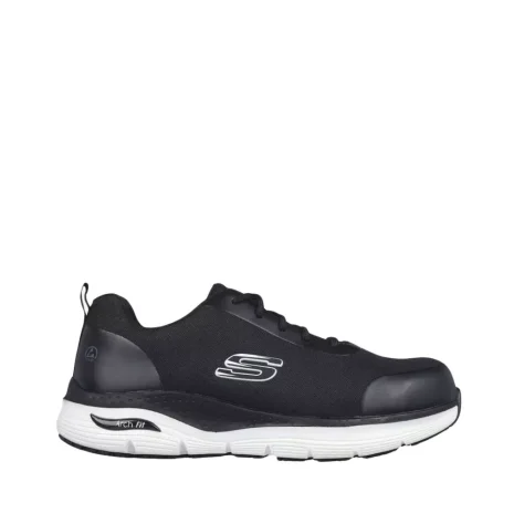 SKECHERS ARCH FIT SR-RINGSTAP S3 ESD FÉLCIPŐ – FEKETE  DT-SKCH-200086EC-BKW Cipők munkavédelem 4