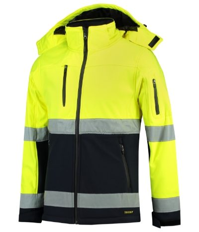 Malfini Bi-color EN ISO 20471 Softshell Softshell kabát unisex Szabadidő ruházat Malfini